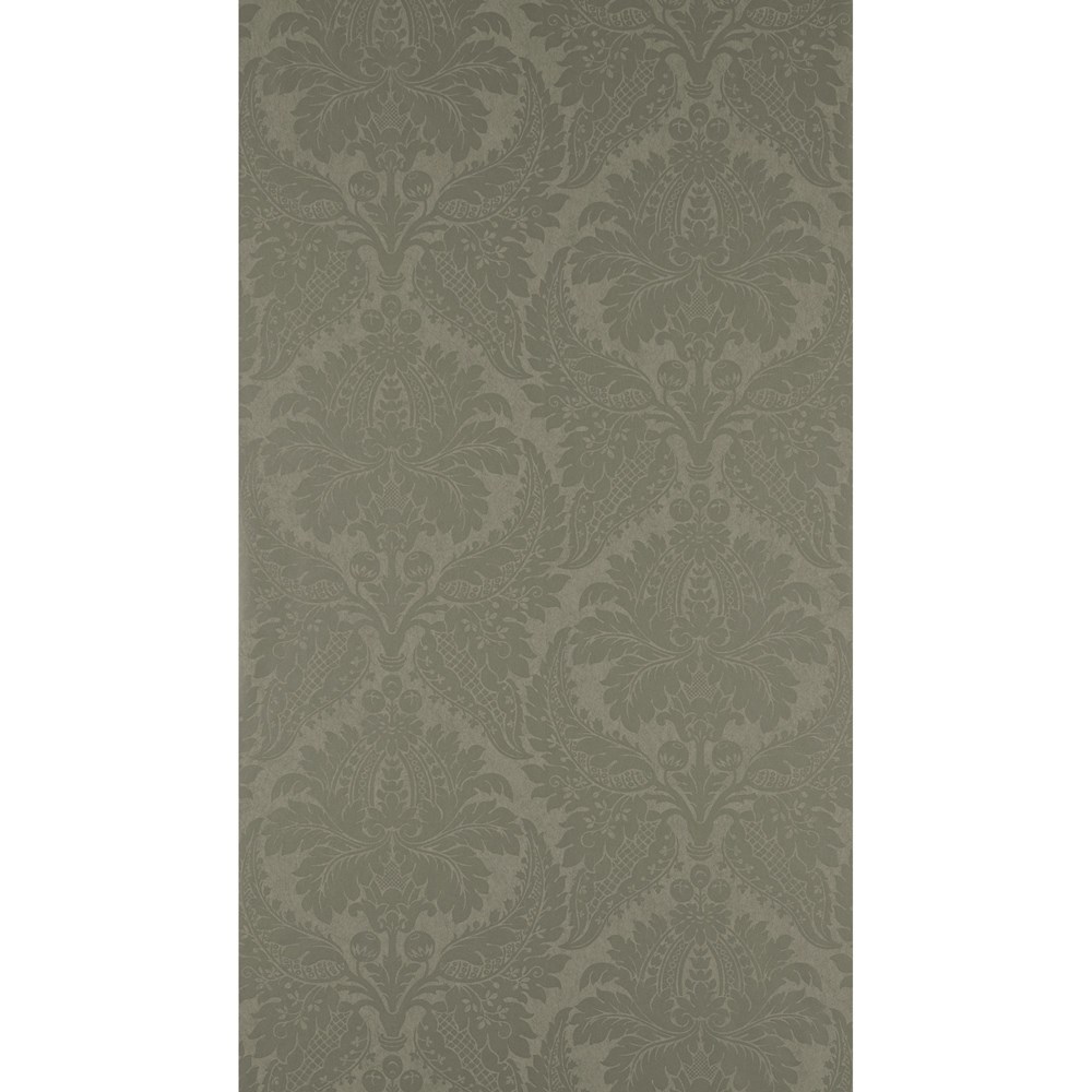 Malmaison Damask Wallpaper 311997 by Zoffany in Taupe Brown